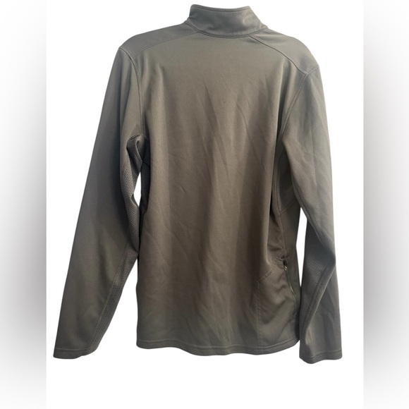 Nike University of Delaware 1/4 Quarter-Zip Pullover Medium gray logo Dri fit - Picture 2 of 10